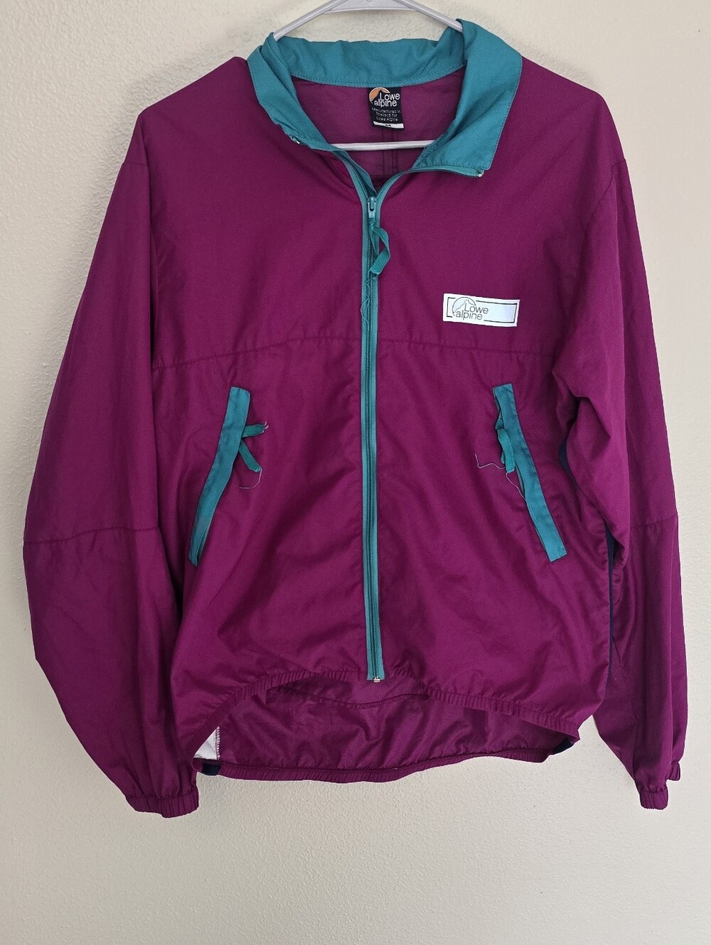 Alpine Teal-Trim Purple Windbreaker Jacket